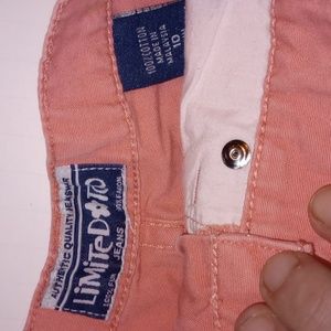 Limited Too jean shorts pink size 10 Slim